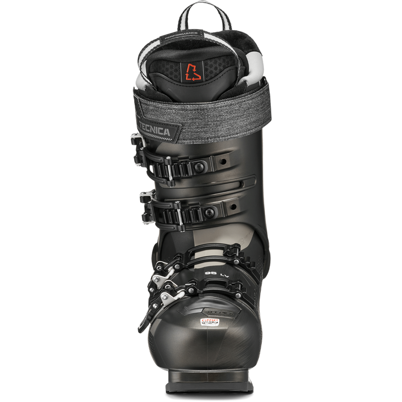 Women's Mach1 LV 95, Tecnica Women's Mach1 LV 95 front of boot