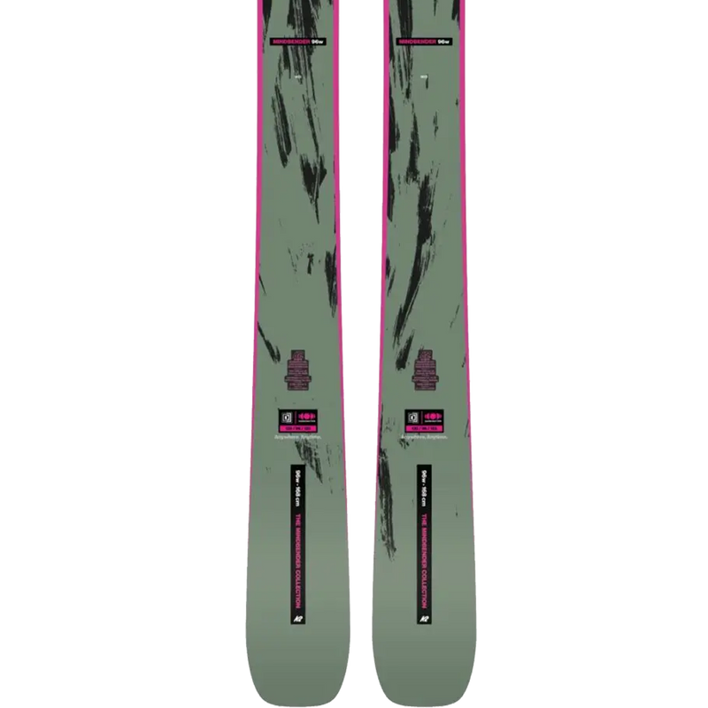 Women's Mindbender 96, K2 Women's Mindbender 96 deck tails