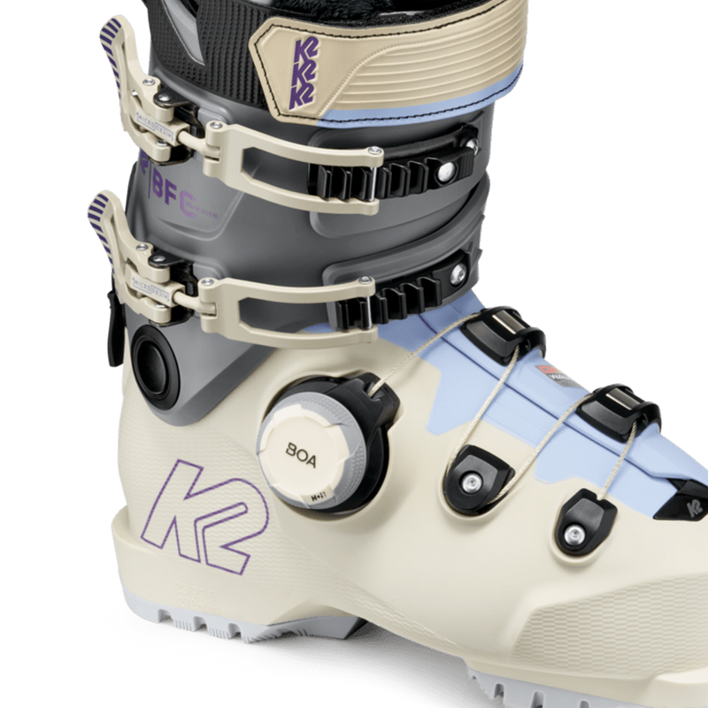 Women's BFC 95 BOA, K2 Women's BFC 95 BOA buckle and BOA system