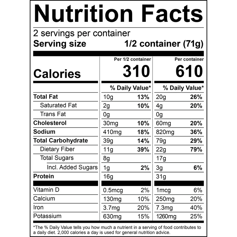 Whiskey BBQ Pork & Slaw (2 Servings), Good To-Go Whiskey BBQ Pork & Slaw (2 Servings) Nutrition Facts