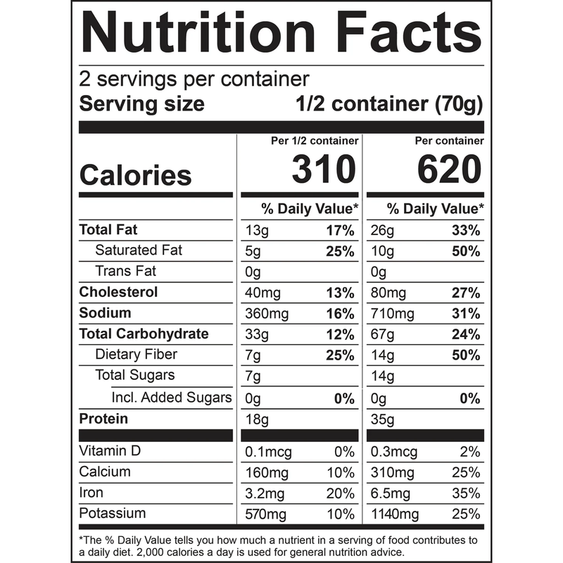 Cowboy Casserole Beef & Potatoes (2 Servings), Good To-Go Cowboy Casserole Beef & Potatoes (2 Servings) Nutrition Facts