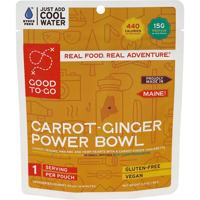 Vegan 5-Day Emergency Food Kit, Good To-Go Carrot-Ginger Power Bowl