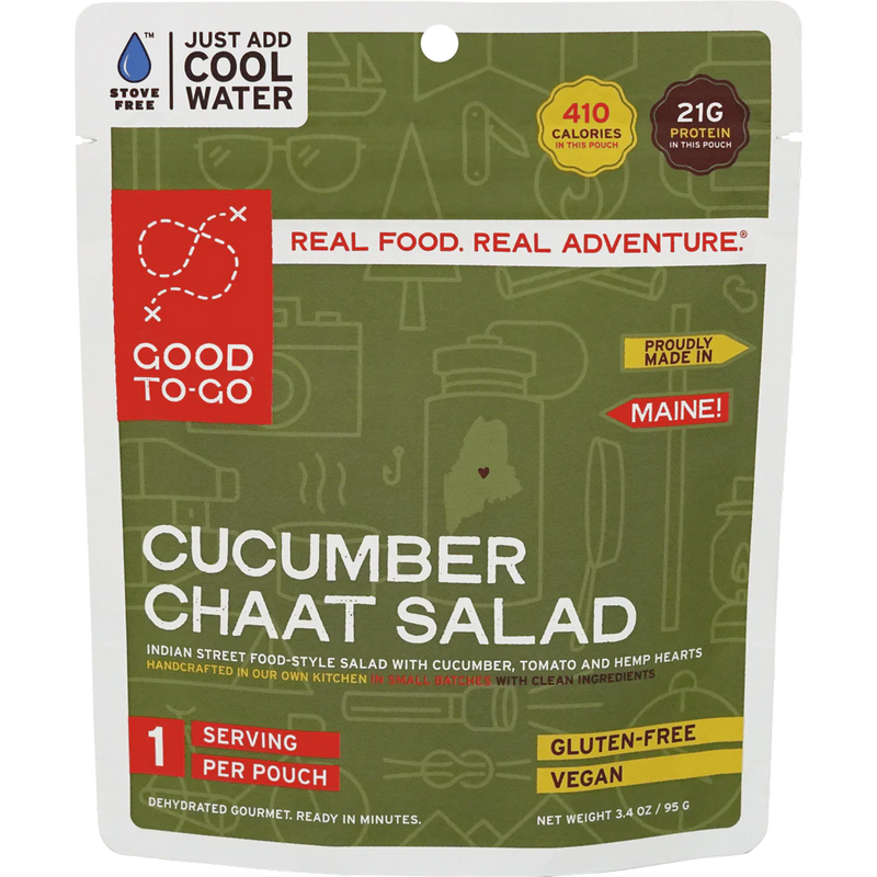 Vegan 5-Day Emergency Food Kit, Good To-Go Cucumber Chaat Salad