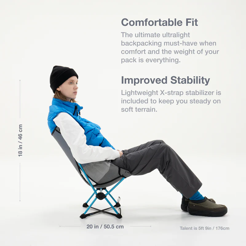 Chair Zero LT, Helinox Chair Zero LT with model