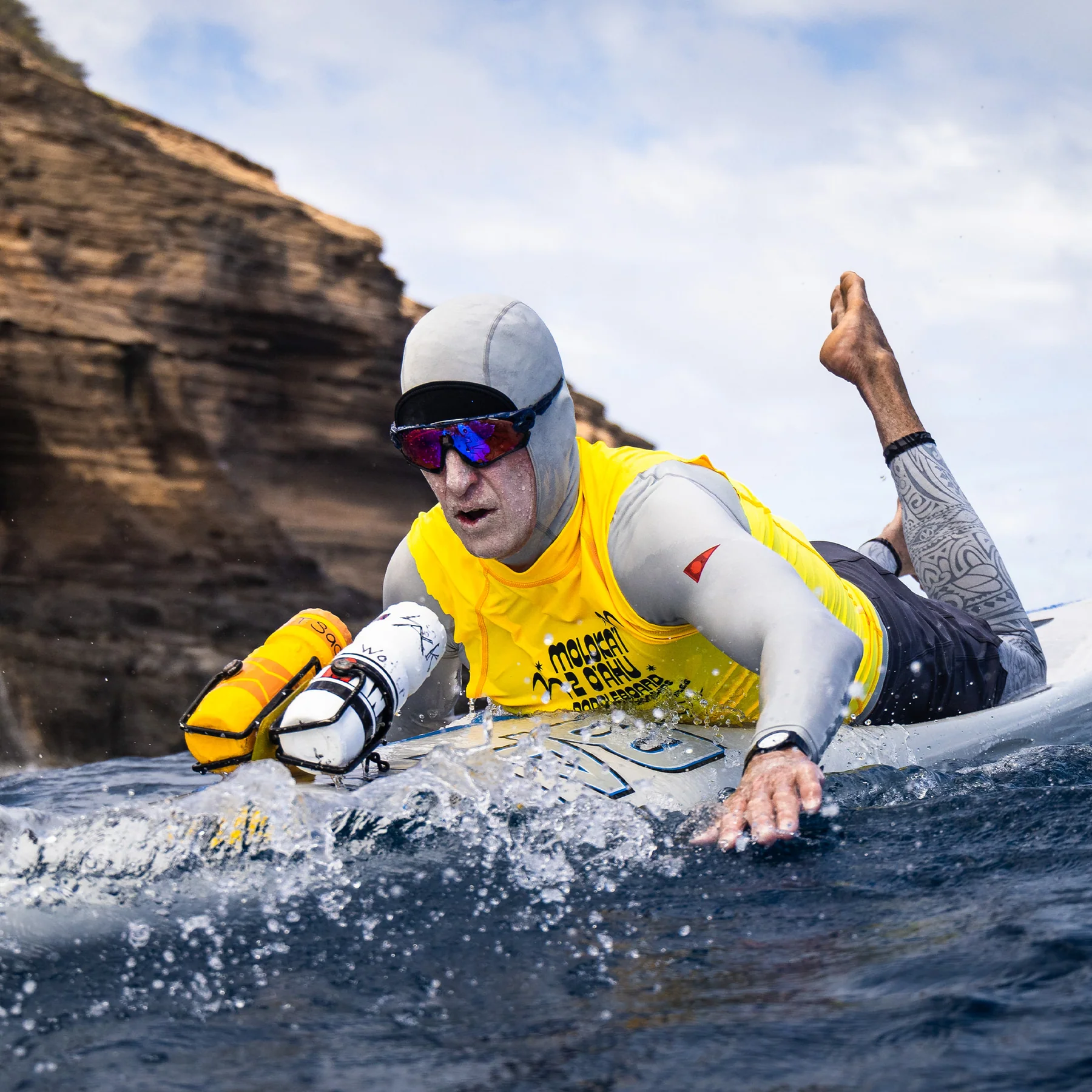 Men's Long Sleeve Hooded Rashguard alternate view