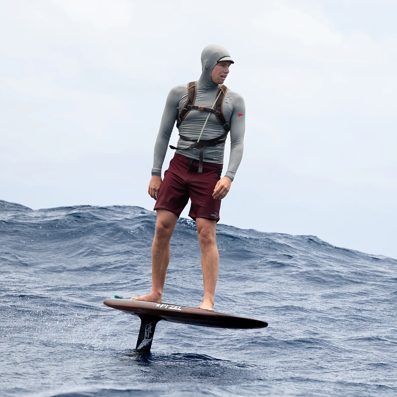 Men's Long Sleeve Hooded Rashguard alternate view