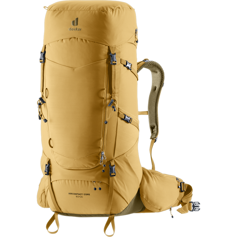 Aircontact Core 60+10, Deuter Aircontact Core 60+10 in Savanna-Nori front right