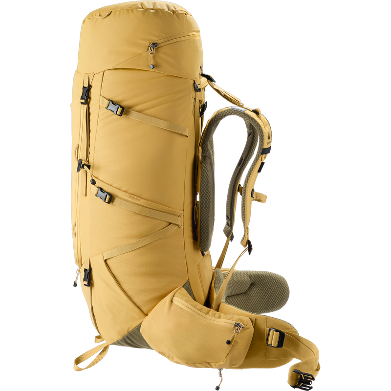 Aircontact Core 60+10, Deuter Aircontact Core 60+10 in Savanna-Nori right profile