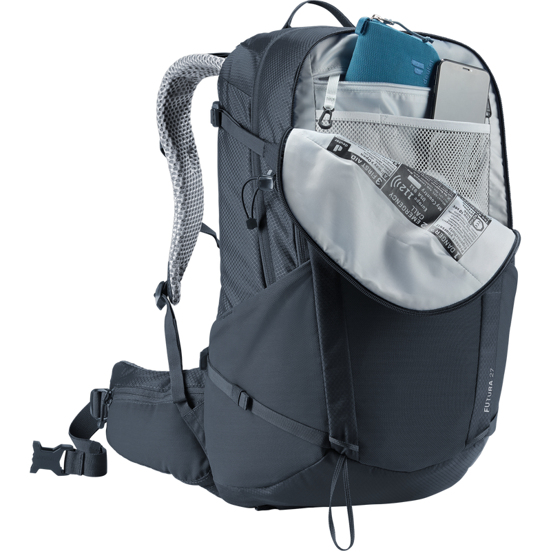 Futura 27, Deuter Futura 27 in Black unziipped