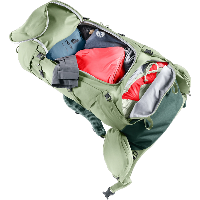 Aircontact Core 55+10 SL, Deuter Aircontact Core 55+10 SL Front Open