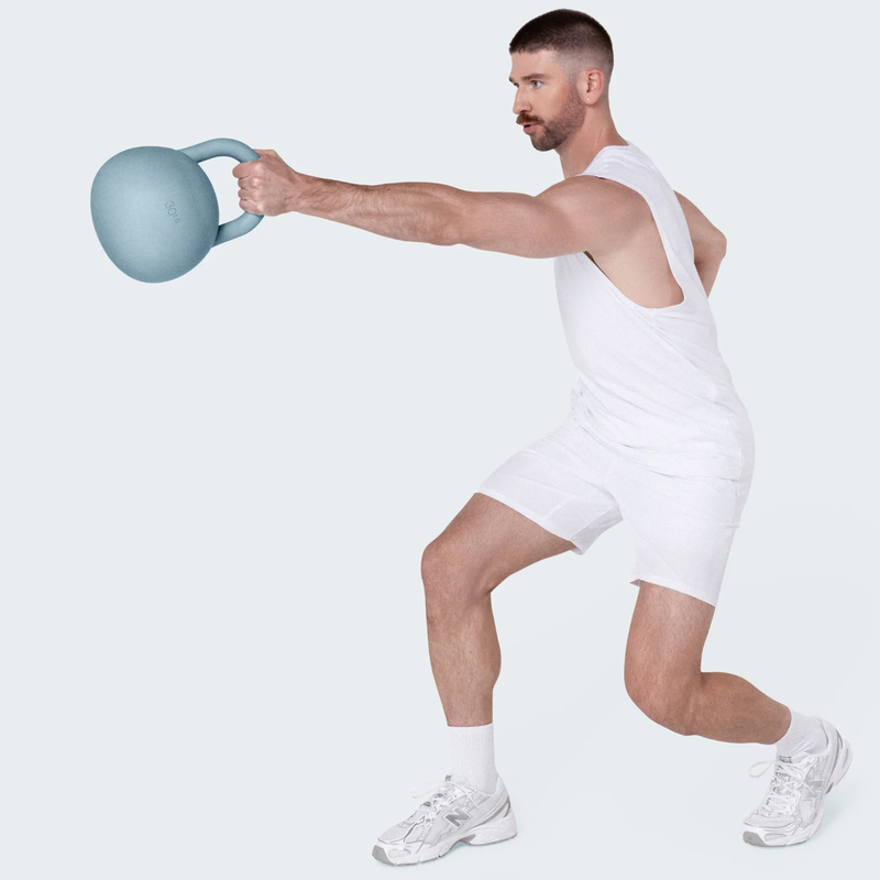 The Kettleball 10 lb, Bala The Kettleball being swung