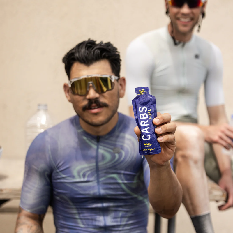 Salted Original 50g Energy Gel, Carbs Fuel Salted Original 50g Energy Gel in hand