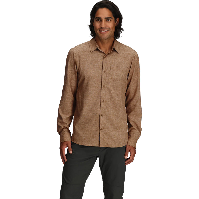 Men's Amp Lite II Long Sleeve, Royal Robbins Men's Amp Lite II Long Sleeve Front