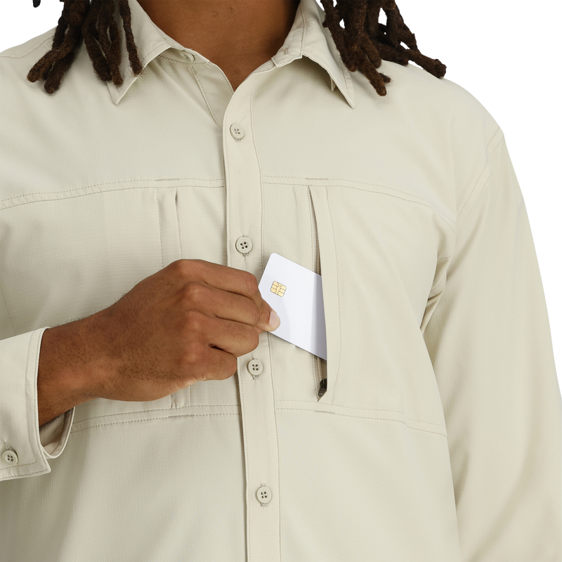 Men's Expedition III Long Sleeve, Royal Robbins Men's Expedition III Long Sleeve Chest Pocket
