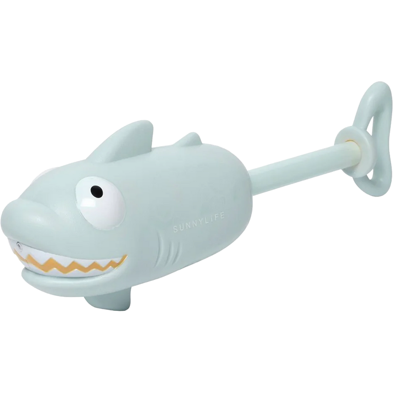 Water Squirters Shark, Sunnylife Water Squirters Shark in Pastel Blue handle extended
