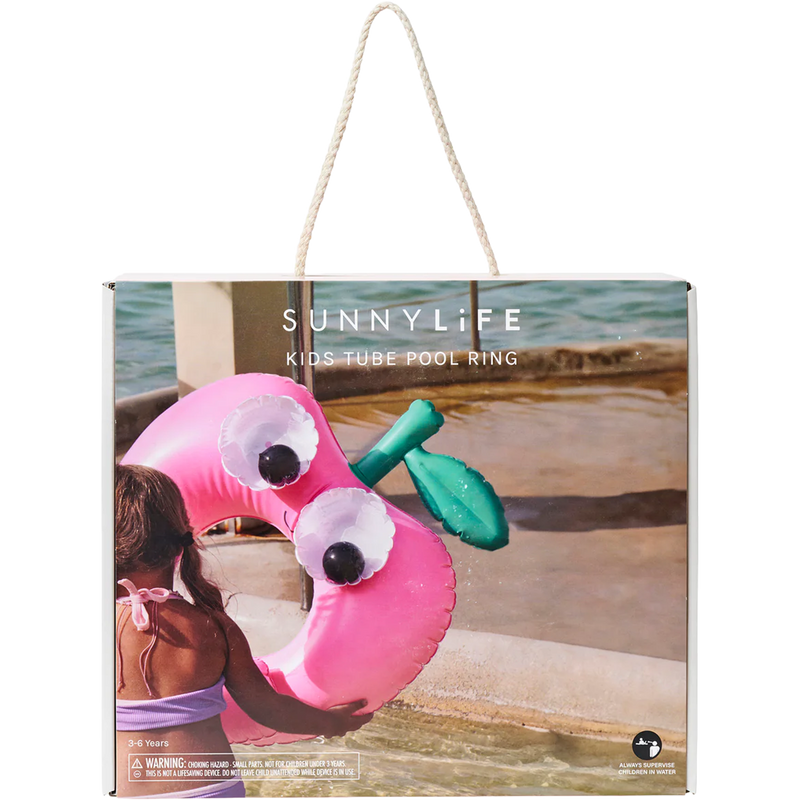 Kiddy Float Poppy the Peach, Sunnylife Kiddy Float Poppy the Peach in Red in package