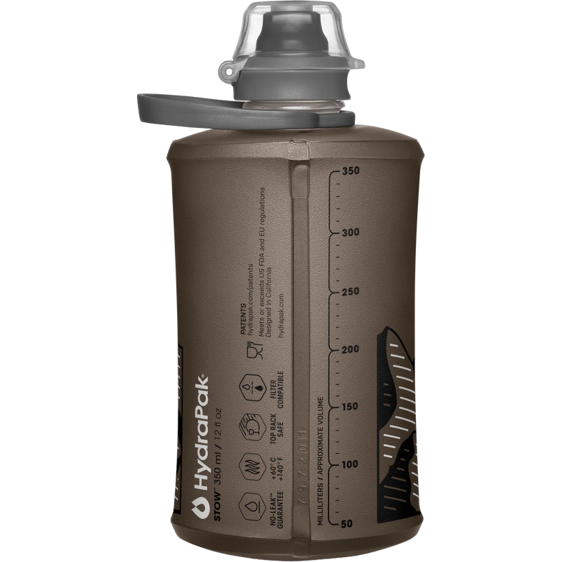 Stow 350 ml, Hydrapak Stow 350 ml in Mammoth Grey back