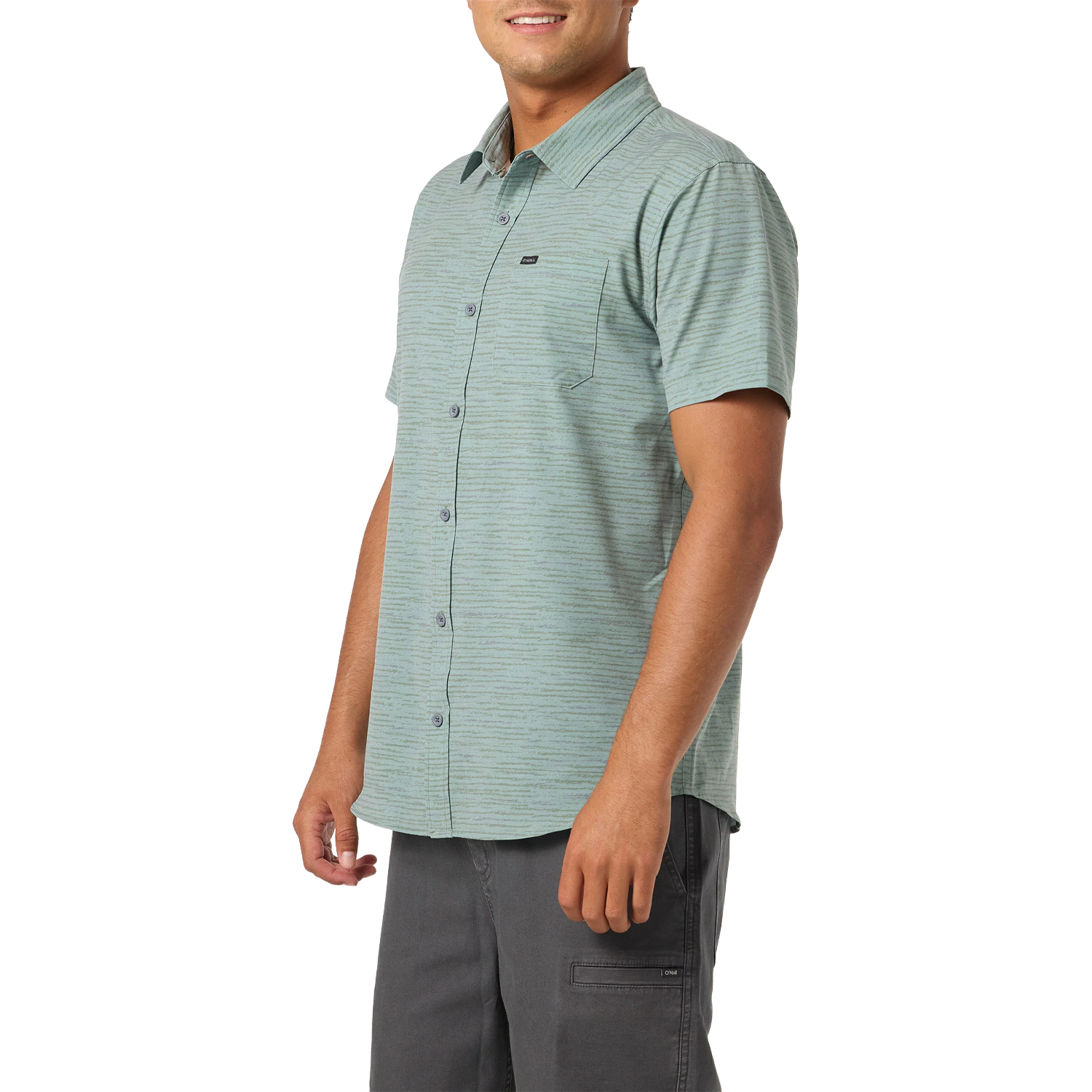 Men's TRVLR UPF Traverse Stripe Standard Short Sleeve alternate view