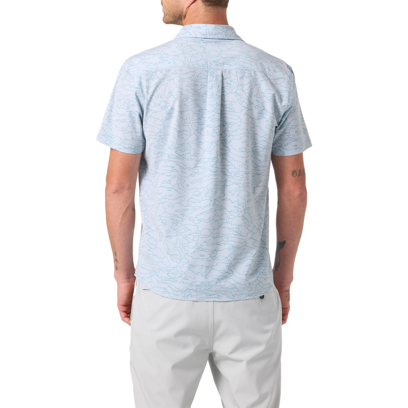 Men's TRVLR UPF Traverse Standard Short Sleeve, O'Neill Men's TRVLR UPF Traverse Standard Short Sleeve Back on Model