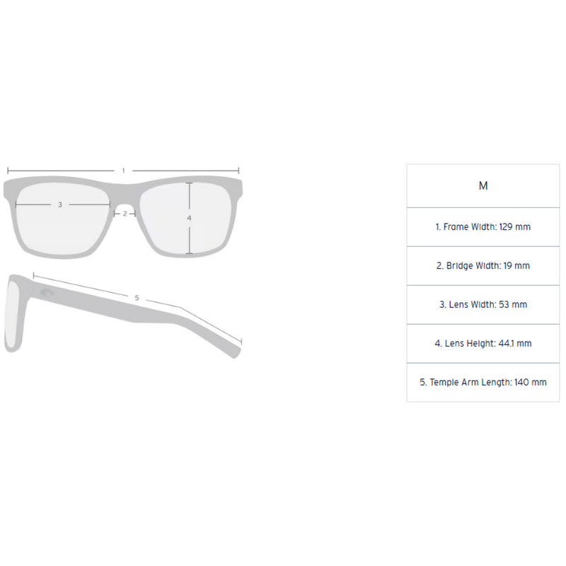 Sullivan, Costa Del Mar Sullivan in Somos Blue Tortoise/Copper Gradient specifications