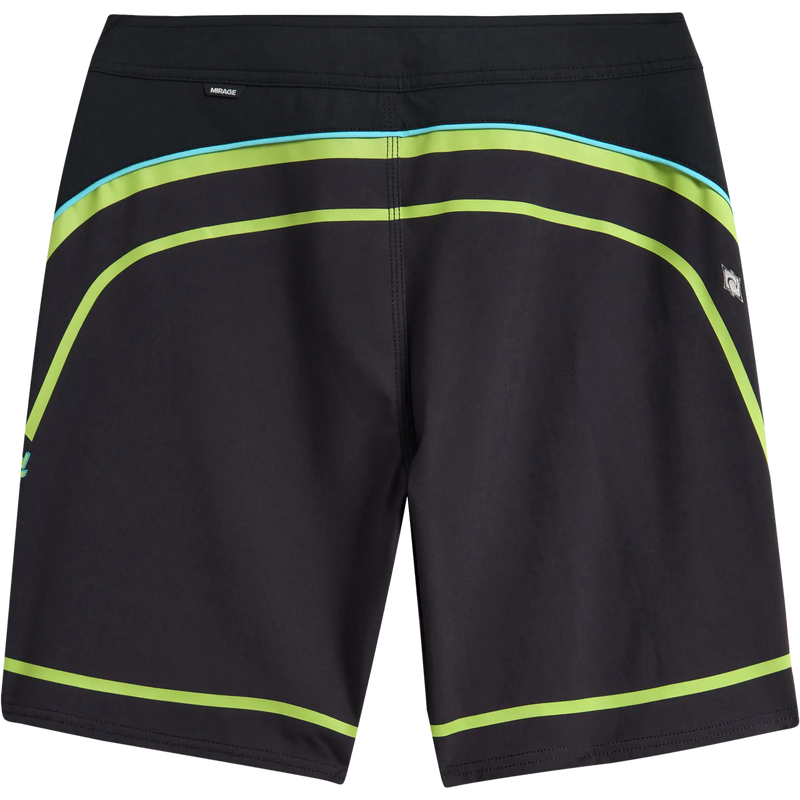 Youth Mirage Daily Dose Boardshort, Rip Curl Youth Mirage Daily Dose Boardshort in 1288 Black/Lime back