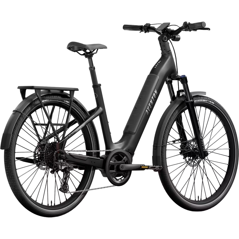 Level 4 ADV Step-Through, Aventon Level 4 ADV Step-Through in Matte Black back right