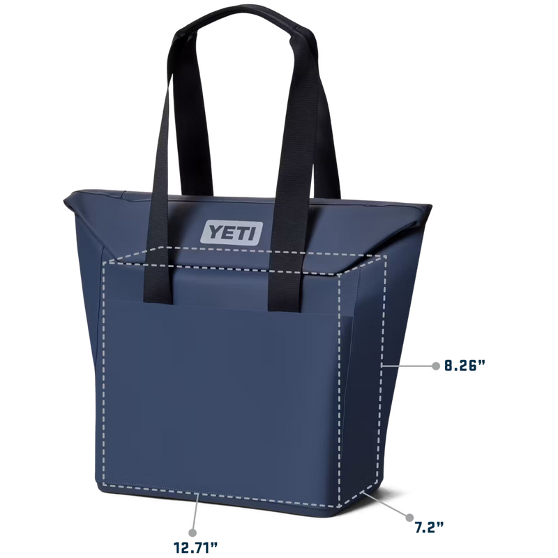 Daytrip 20L Insulated Tote Bag, Yeti Daytrip 20L Insulated Tote Bag in Navy with interior measurements