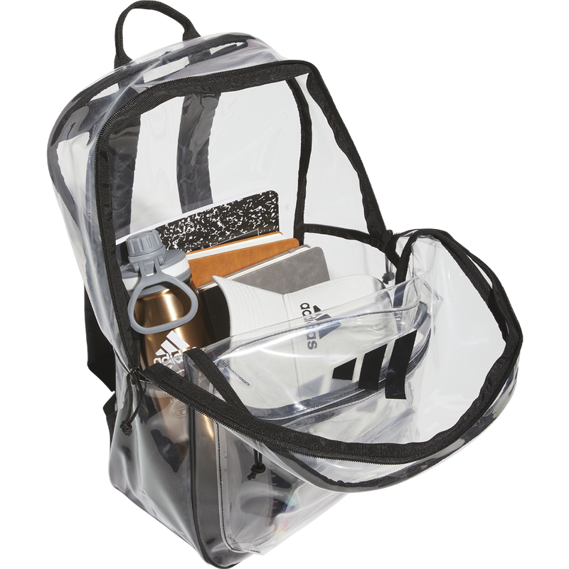 Clear 2.0 Backpack, Adidas Clear 2.0 Backpack with items
