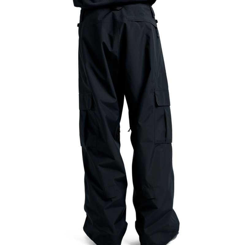 Men's Reserve 2L Baggy Cargo Pant, Burton Men's Reserve 2L Baggy Cargo Pant in True Black back view