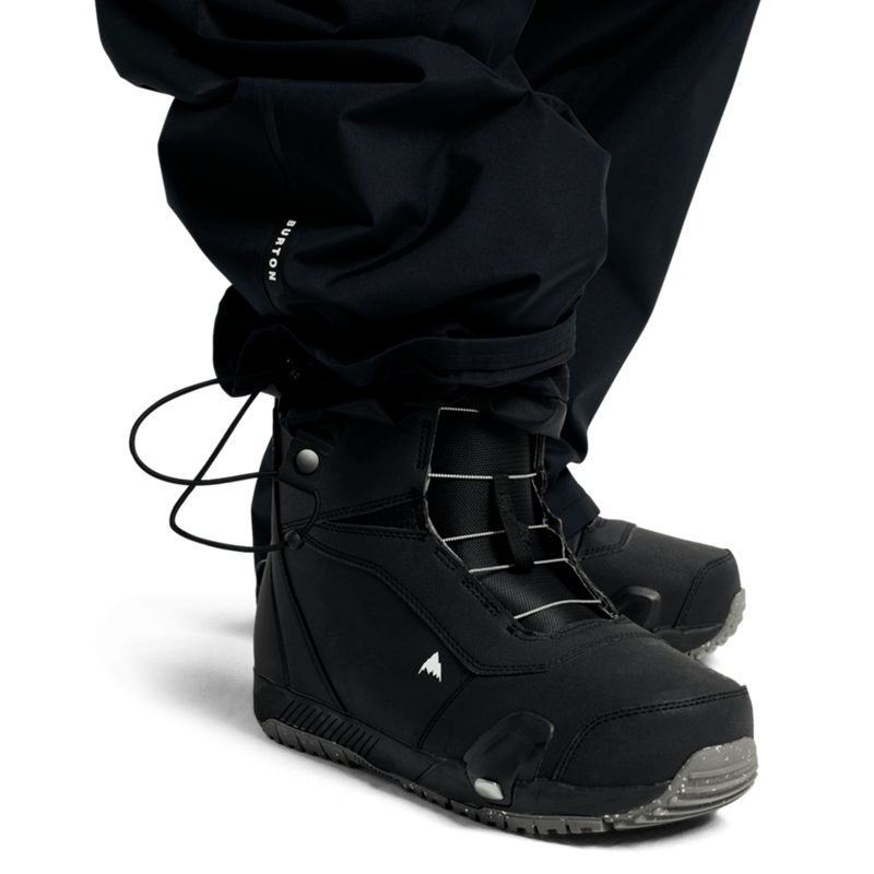 Men's Reserve 2L Baggy Cargo Pant, Burton Men's Reserve 2L Baggy Cargo Pant in True Black with bungee hem cinch