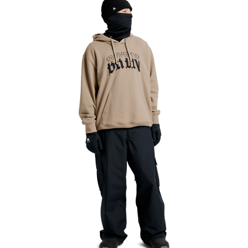 Men's Reserve 2L Baggy Cargo Pant, Burton Men's Reserve 2L Baggy Cargo Pant in True Black full view on model