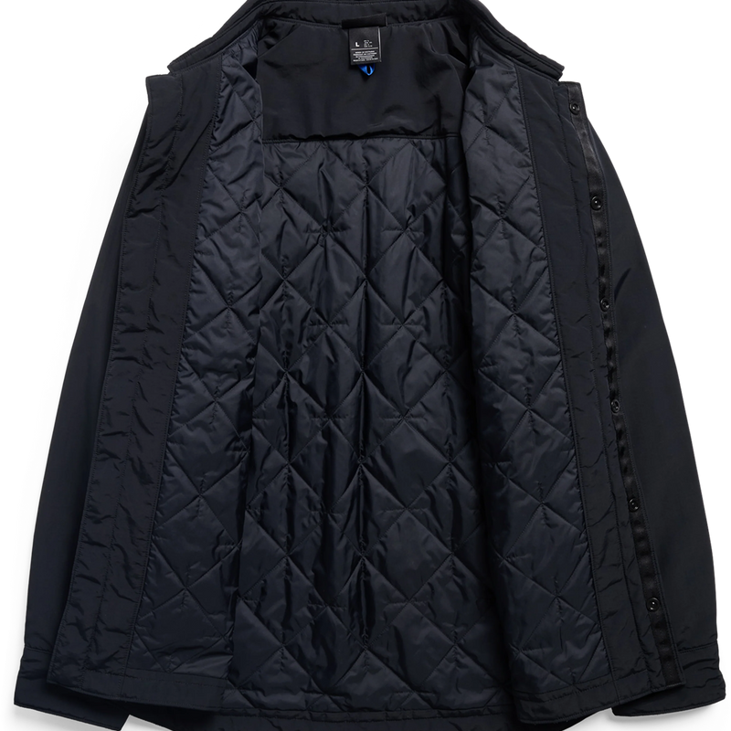 Men's Garrick Insulated Jacket, Burton Men's Garrick Insulated Jacket in True Black with inside lining detail