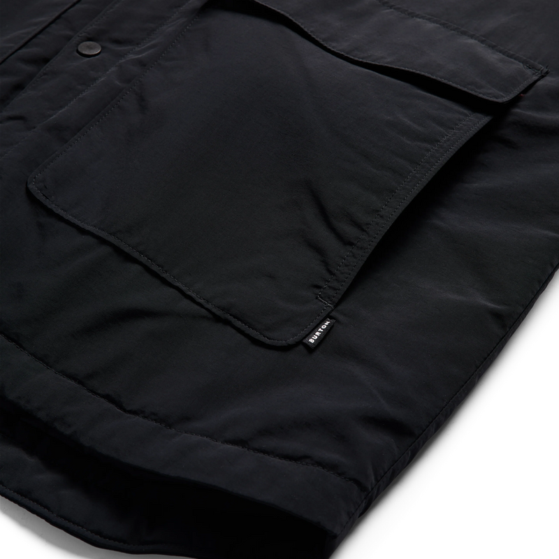 Men's Garrick Insulated Jacket, Burton Men's Garrick Insulated Jacket in True Black with pocket and tag detail