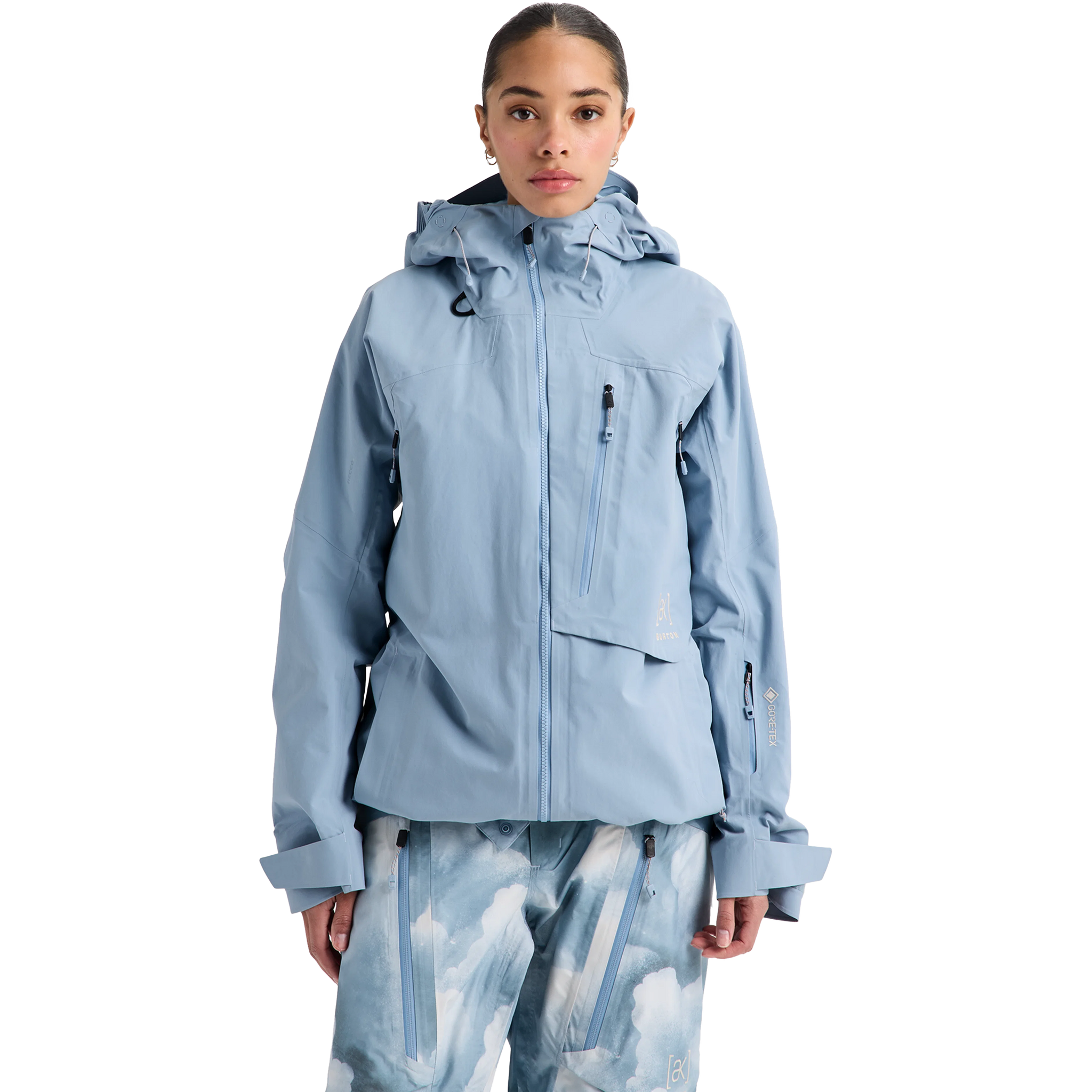 Burton Women's AK Cyclic Gore Tex 2L Jacket Front on model