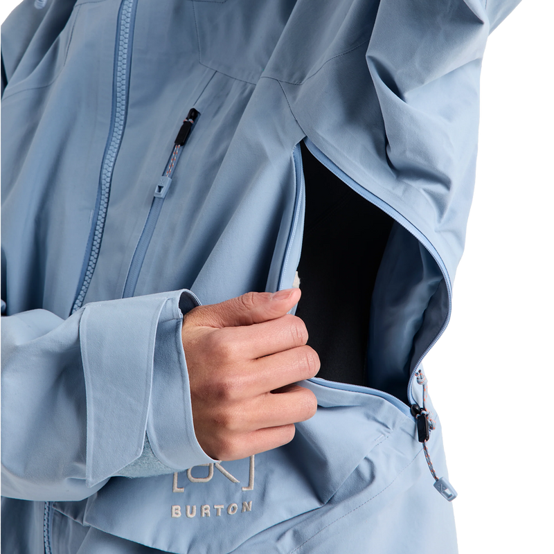 Burton Women's AK Cyclic Gore Tex 2L Jacket underarm vent