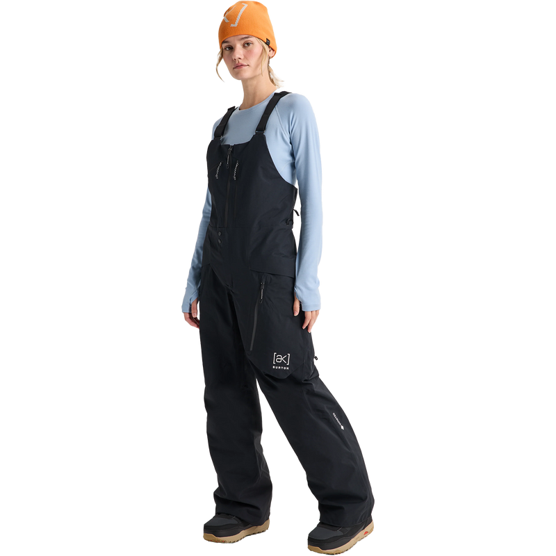 Burton Women's AK Cyclic Gore Tex 2L Bib Pants 3/4 Front on model