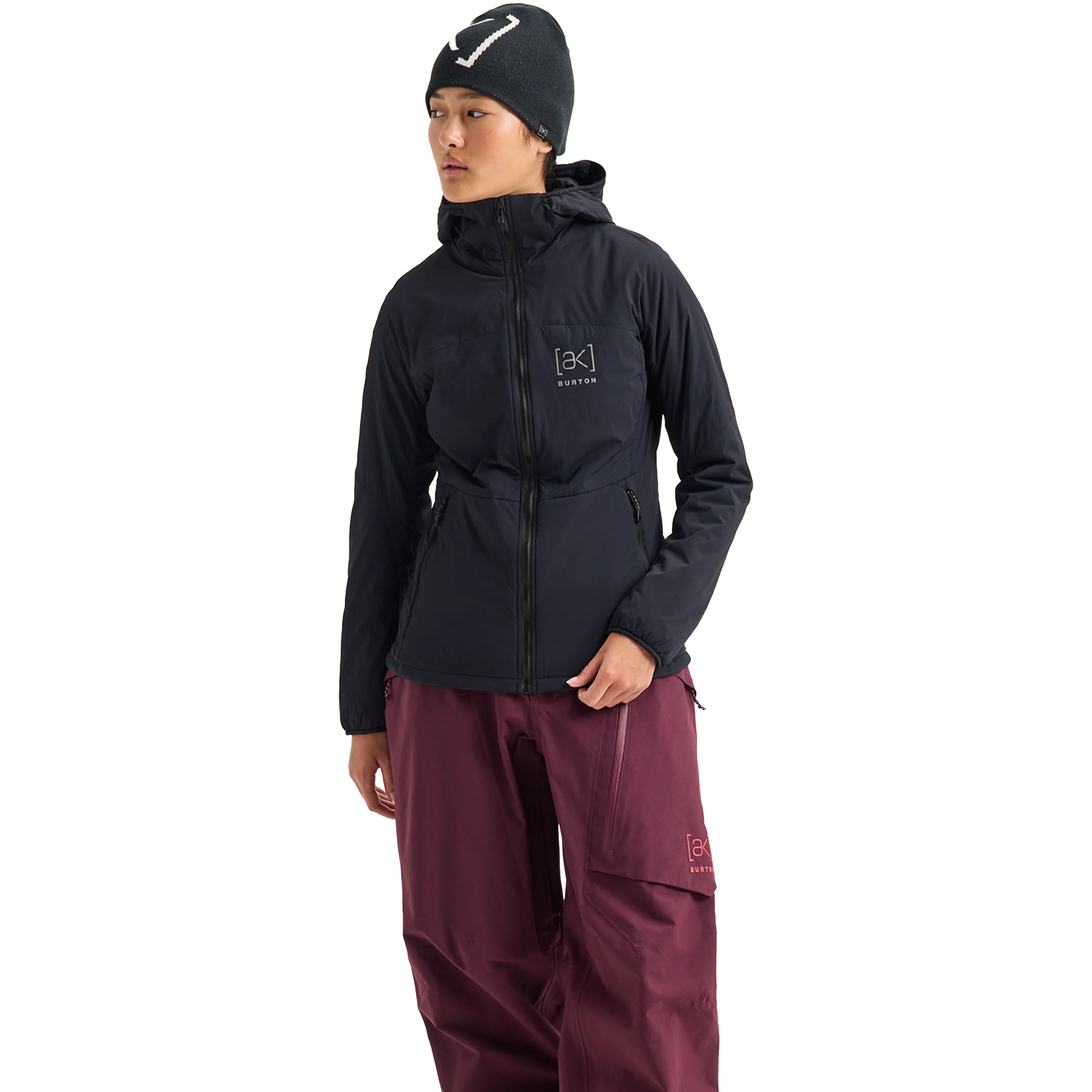 Burton Women's AK Helium Hooded Insulated Jacket 3/4 Front