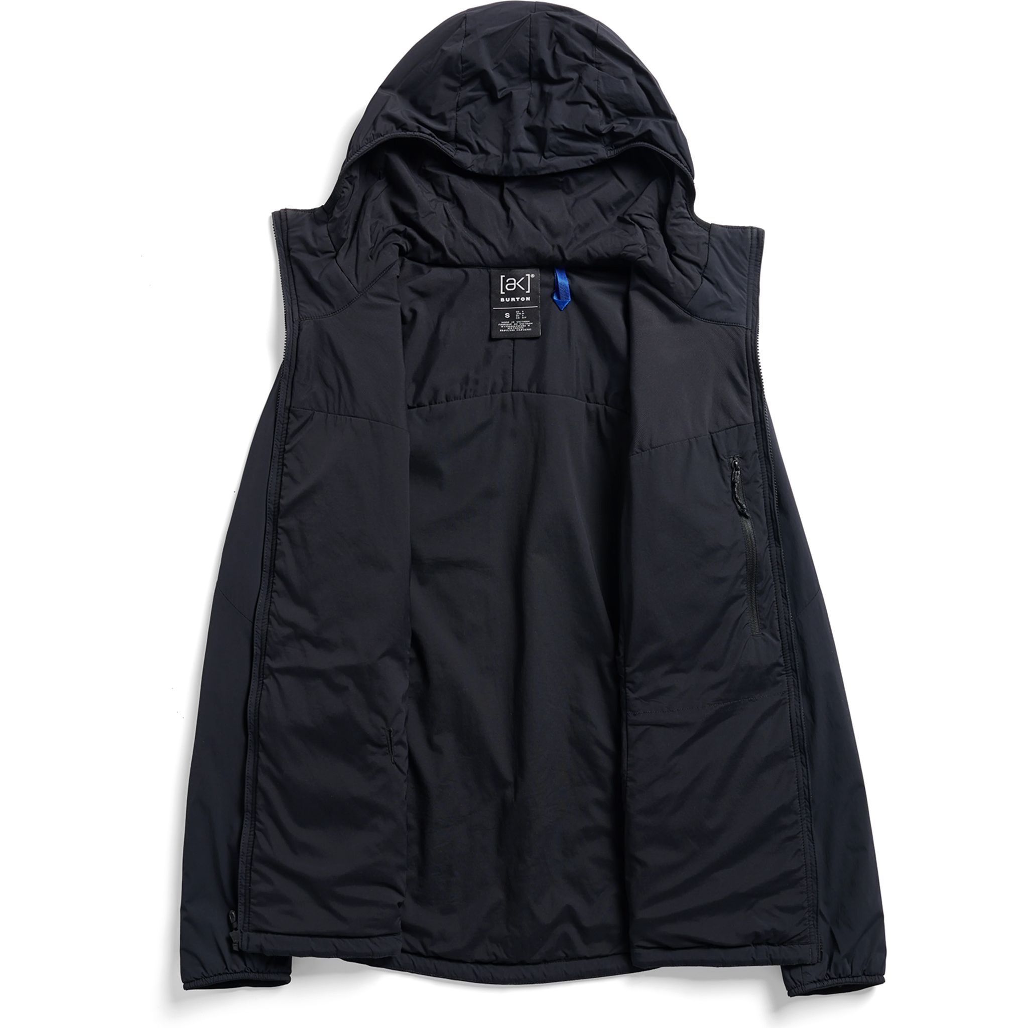 Burton Women's AK Helium Hooded Insulated Jacket unzipped open