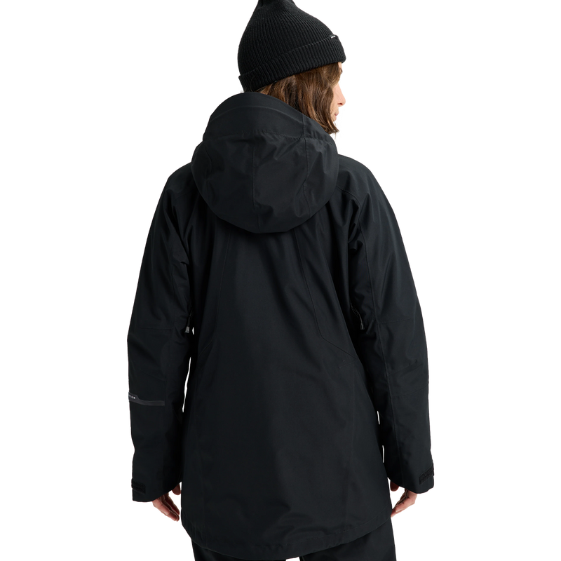 Women's Reserve 2L 3-in-1 Jacket, Burton Women's Reserve 2L 3-in-1 Jacket in True Black back view on model