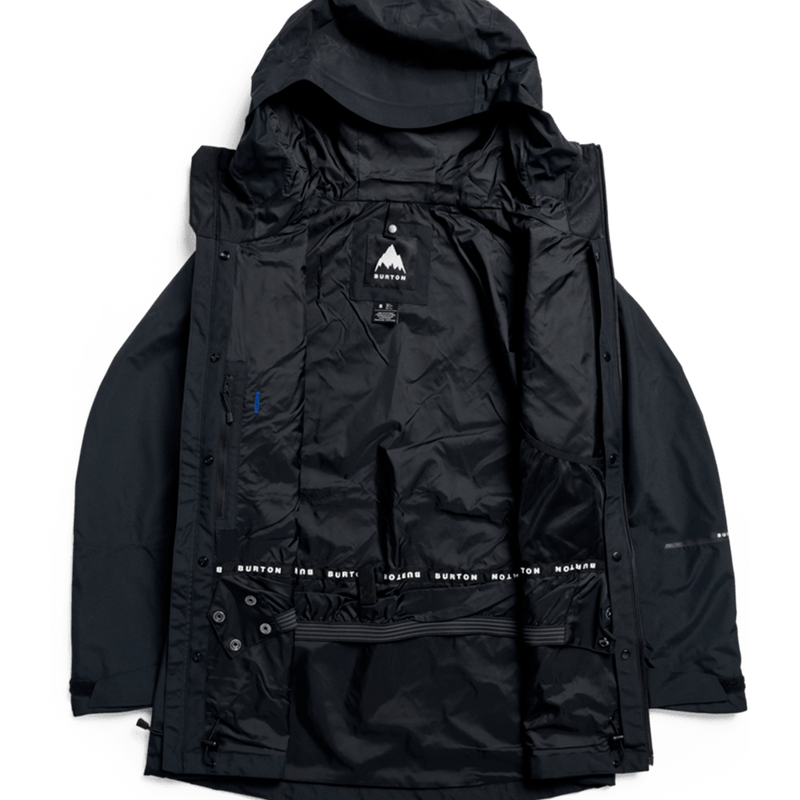 Women's Reserve 2L 3-in-1 Jacket, Burton Women's Reserve 2L 3-in-1 Jacket in True Black inside lining detail