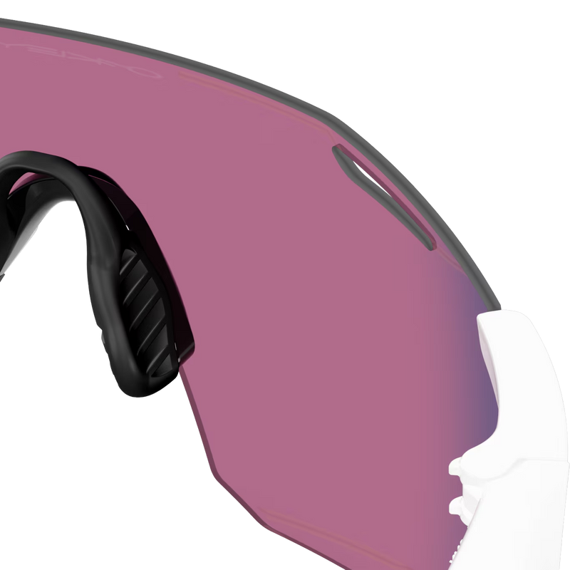 Cybr Dyno - Polished White/Prizm Road, Oakley Cybr Dyno - Polished White/Prizm Road back of right lens