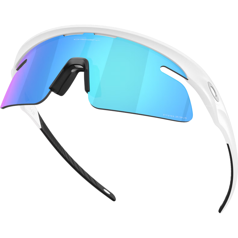 RSLV Lite - Matte White/Prizm Sapphire, Oakley RSLV Lite - Matte White/Prizm Sapphire front left bottom