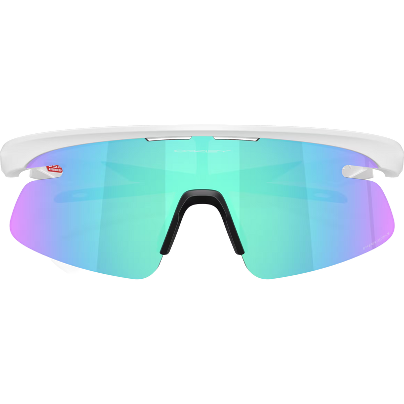 RSLV Lite - Matte White/Prizm Sapphire, Oakley RSLV Lite - Matte White/Prizm Sapphire front folded