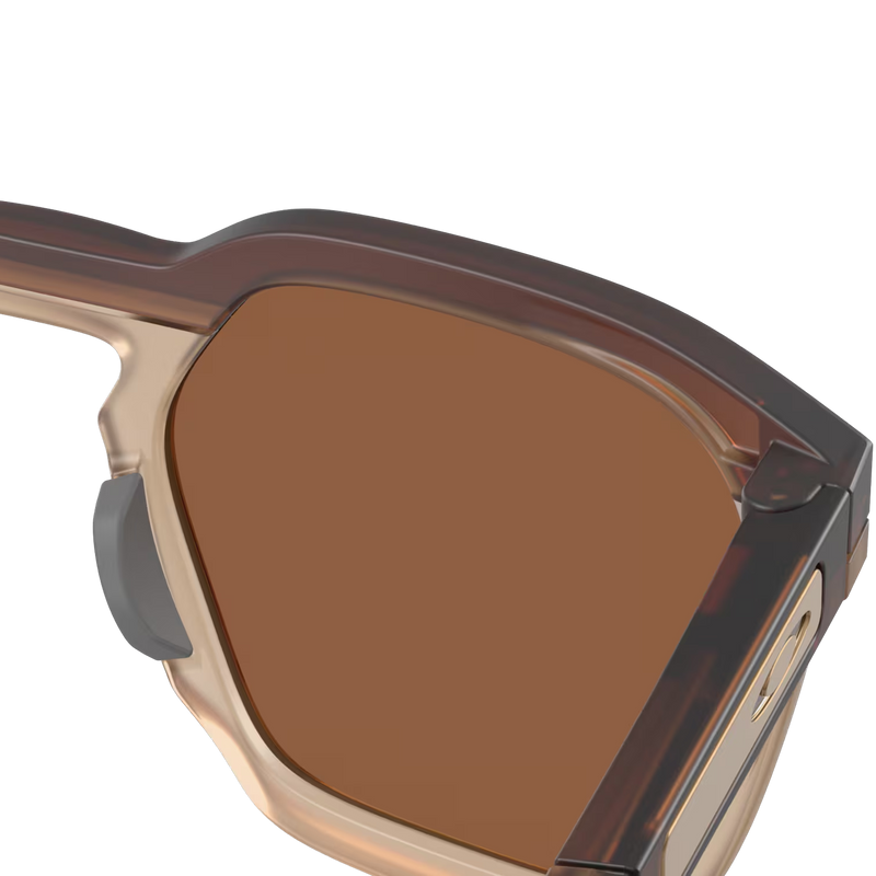 HSTN SQ - Matte Rootbeer/Prizm Tungsten, Oakley HSTN SQ - Matte Rootbeer/Prizm Tungsten front left lens back