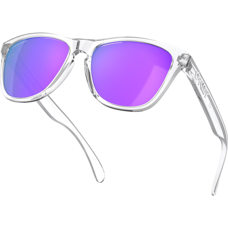 Frogskins - Polished Clear/Prizm Violet, Oakley Frogskins Right