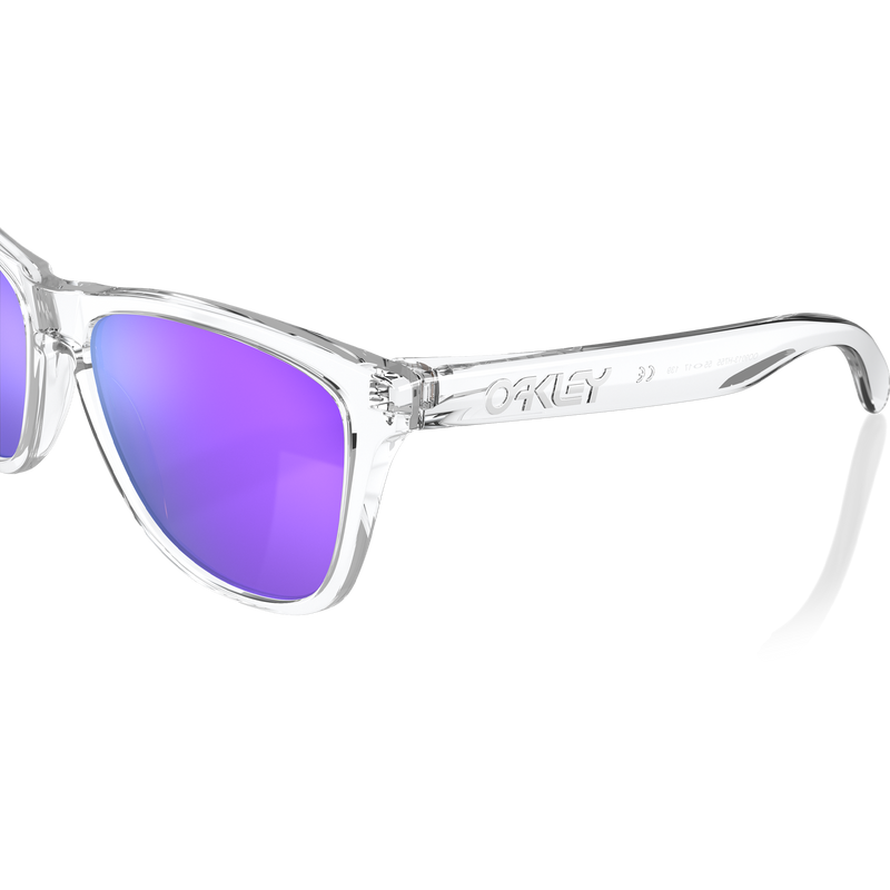 Frogskins - Polished Clear/Prizm Violet, Oakley Frogskins Logo