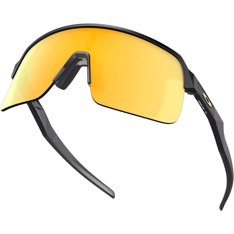 Sutro Lite, Oakley Sutro Lite in Matte Carbon + PRIZM 24K front left bottom