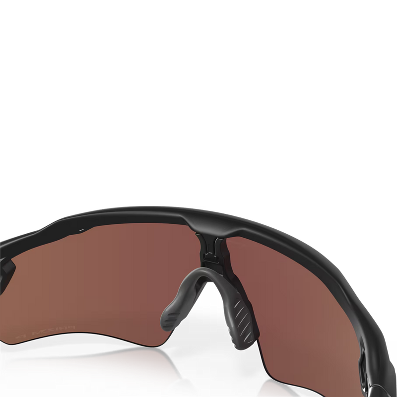 Radar EV Path Matte Black/Prizm Deep Water Polarized, Oakley Radar EV Path Matte Black in Prizm Deep Water Polarized with nose detail