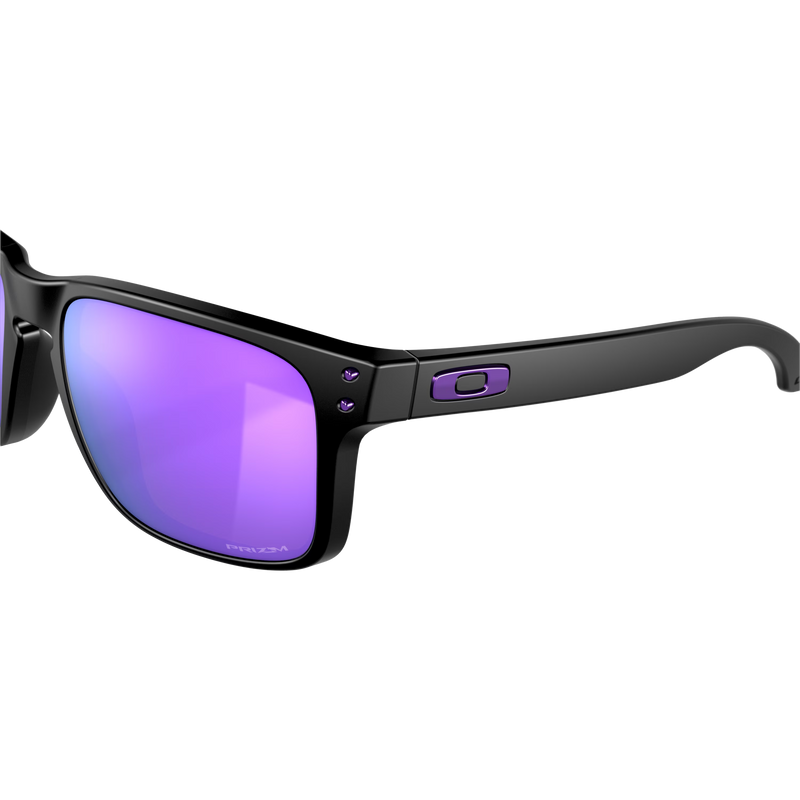 Holbrook - Matte Black/Prizm Violet, Oakley Holbrook - Matte Black/Prizm Violet front left lens