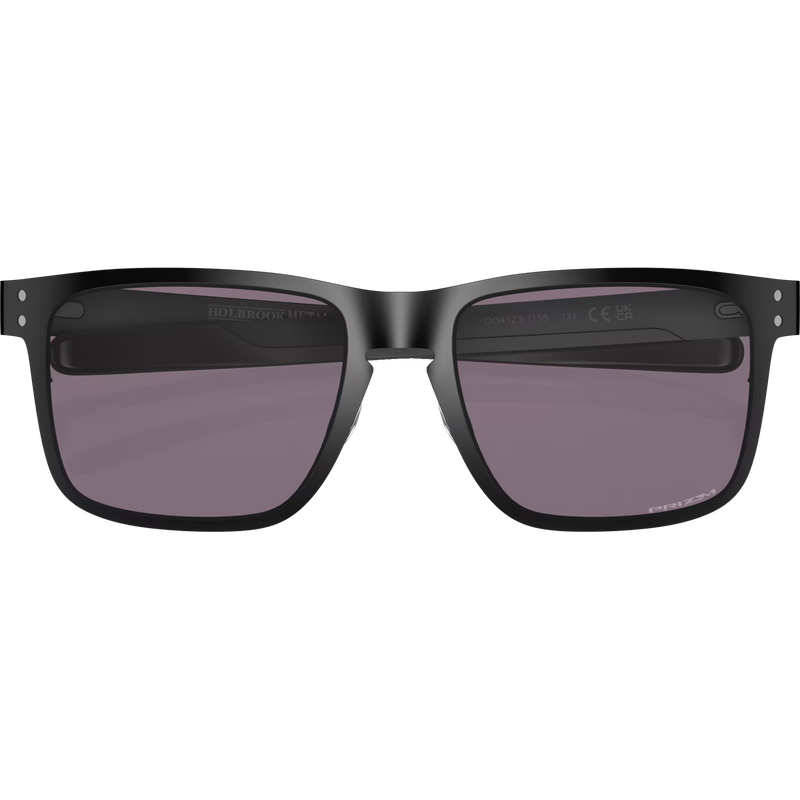 Holbrook Metal, Oakley Holbrook Metal in Matte Black/Prizm Grey front folded